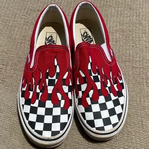 Vans off the wall fire sneakers